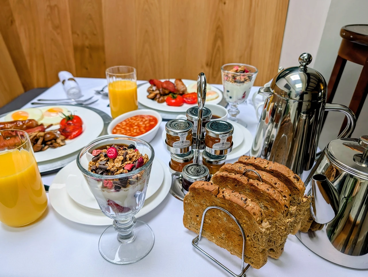 Luxury cooked breakfast