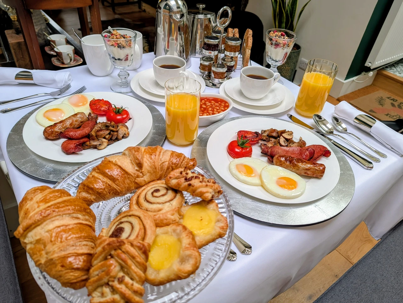 Luxury cooked breakfast