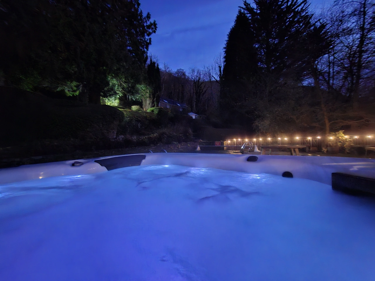 Hot Tub at Night